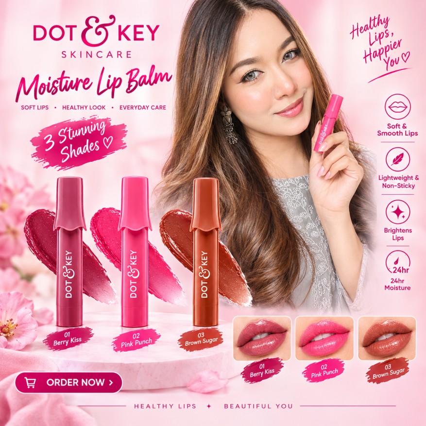 DOT & KEY Moisture Lip Balm 3 Pcs Combo